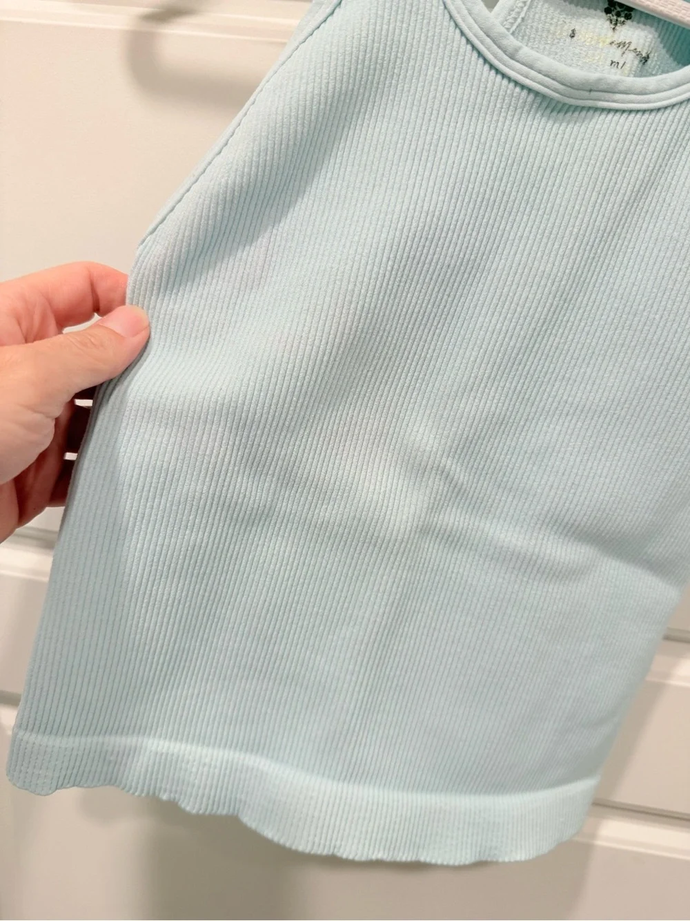 Free People | Happiness Runs Long Crop Tank NWOT | Light Blue